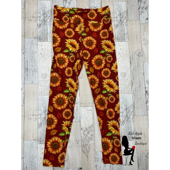Fall Sunflower Leggings - Picture 1 of 2